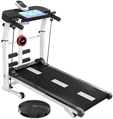 FED Compact Treadmill for Small Spaces, Treadmills for Home 300 lbs Weight Capacity, Fitness Weight-loss Exercise Equipment for Home Foldable FunctionBlack