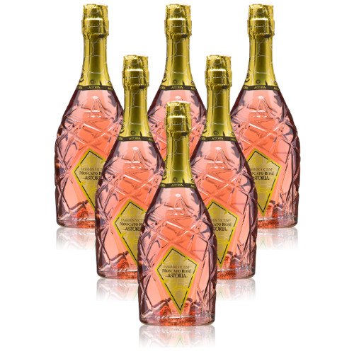 Spumante Moscato Rosè Fashion Victim Astoria Italienischer Sekt (6 flaschen 75 cl.)