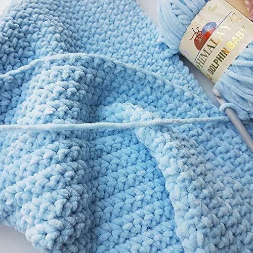 Himalaya Dolphin Baby 2 Pack/Skeins, Super Bulky Velvet Knitting & Amigurumi Yarn, Each 100g/3.5oz, 120m/132yd, Perfect for Blankets & Baby Items