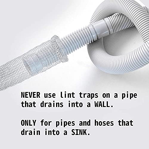 24 Pieces Lint Traps Stainless Steel (NEVER RUST) Washing Machine Lint