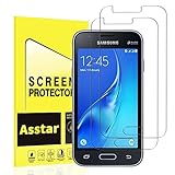 Samsung Galaxy J1 (2016) Tempered Glass Screen Protector, Asstar Thin Premium Real Glass Screen Protector Galaxy J1 / Amp 2 / Express 3 (2-Pack)