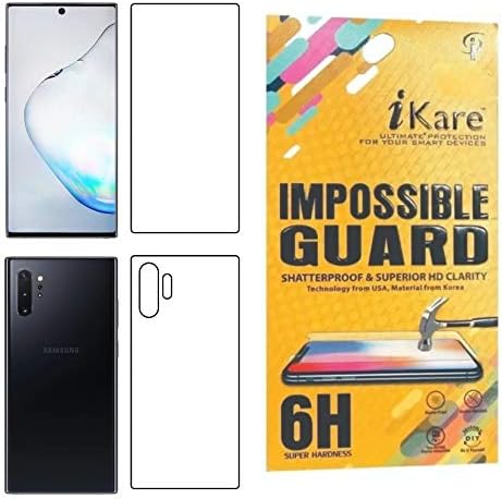 ikare Impossible Note 10 Plus Front and Back Tempered Screen Guard for Samsung Galaxy Note 10 Plus - Transparent (Does…