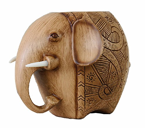 Carving Elephant Pencil Holder Fashion Desk Decoration Pen Holder,Resin Materail