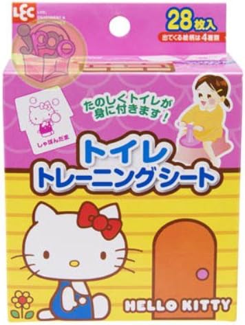 Amazon レック ハローキティ トイレトレーニングシート 28枚入 出てくる絵柄は4種類 おまる 便座 ベビー マタニティ 通販