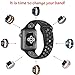 OULUOQI for Apple Watch Band 38mm, Soft Silicone Replacement Band for Apple Watch Series 3, Series 2, Series 1, Sport , Edition, S/M Size ( Black/Gray )