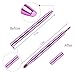 2 Pieces Retractable Eyebrow Lip Brush Soft Eyelash Makeup Brush Set With Cap Concealer Eyeliner Travel Cosmetic Brushes