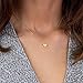 MOMOL Initial Heart Necklace 18K Gold Plated Stainless Steel Small Dainty Heart Pendant Necklace Personalized Name Necklace Tiny Letter Charm Necklace for Women