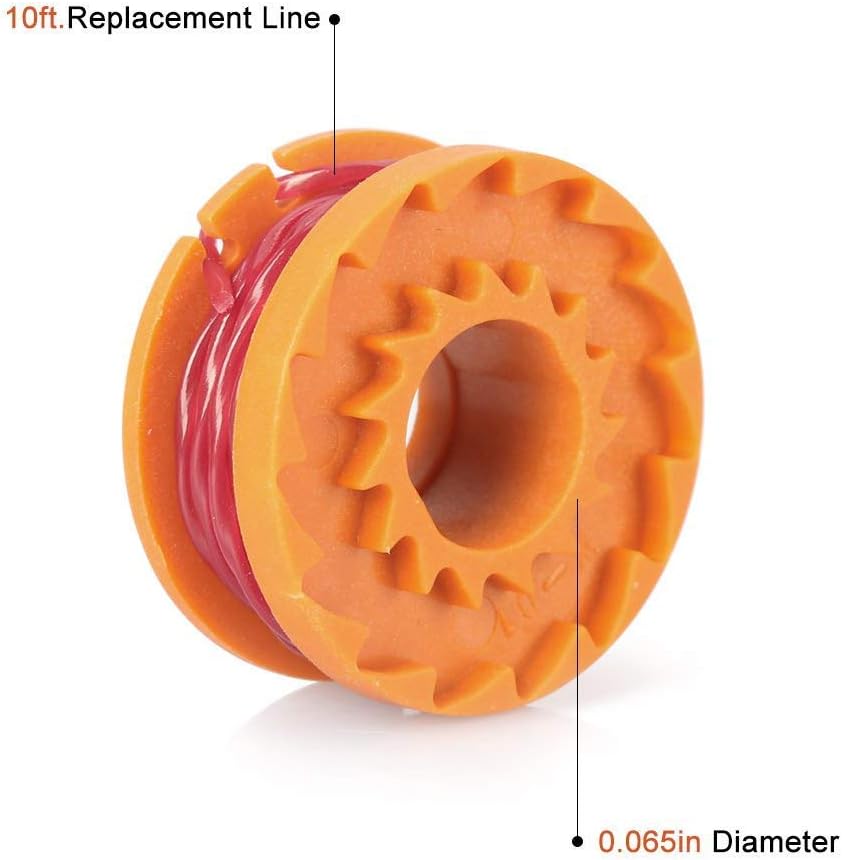 14 Pack Replacement Trimmer Spool Line,Edger Spool Line for Worx WA0010 (12 Spool for Worx WA0010): Home & Kitchen