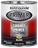 Rust-Oleum Automotive 254862 32-Ounce Black Sandable Primer Quart, Black