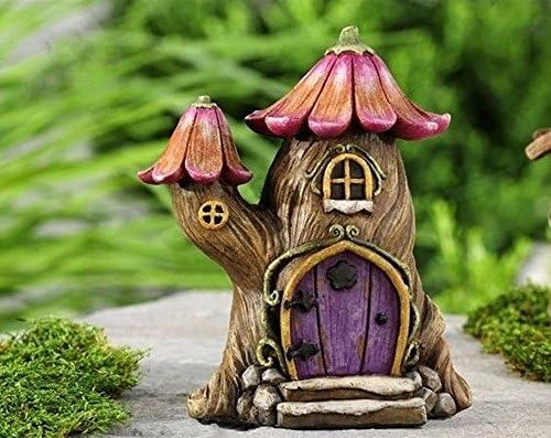 YOTE Miniature Fairytale Tree House Fairy Dollhouse Gnome Hobbit Garden 706073