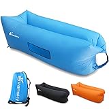 Vansky 2.0 Inflatable Lounger Hammock Portable Air Couch Air Filled Beach Lounger,Nylon Fabric Hangout Sofa Bag,Ourdoor or Indoor Inflatable Couch for Camping,Beach,Park,Backyard