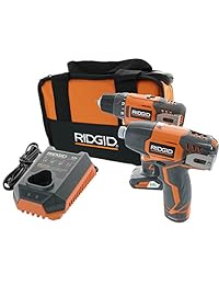 Ridgid r9000 K 12-Volt Hyper iones de litio Drill Driver y atornillador de impacto Combo Kit