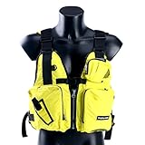 Amairne-made Boat Buoyancy Aid Sailing Kayak Fishing Life Jacket Vest - D13 -Yellow