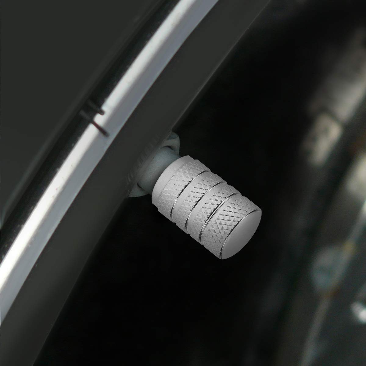 Bike kwmobile 5X Valve Cap Set of 5 Tire Stem Car Wheel Dustproof Cap