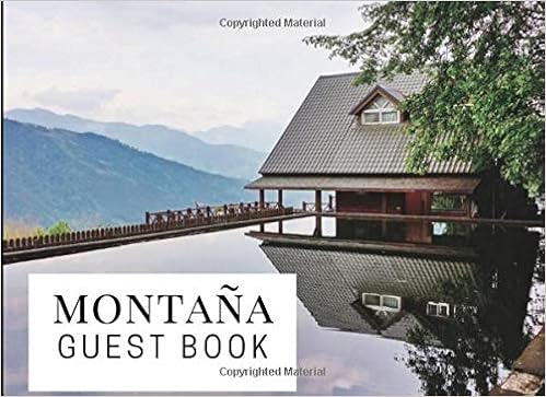 Montana Guest Book Mountain Cabin Guest Log Notebook For Guest