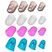 16-Piece Silicone Finger Guards (4 Sizes S/M/L/XL) for Paperwork, Embroidery