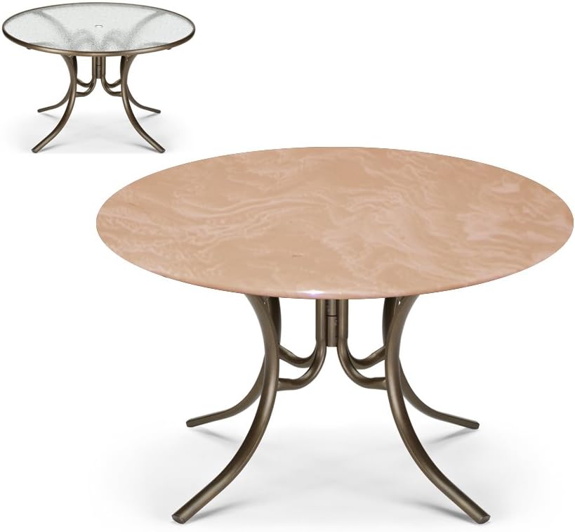 Best 24 inch with hole glass patio table top round hole