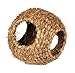Prevue Hendryx 1095 Nature's Hideaway Grass Ball Toy, Large, Black, 9