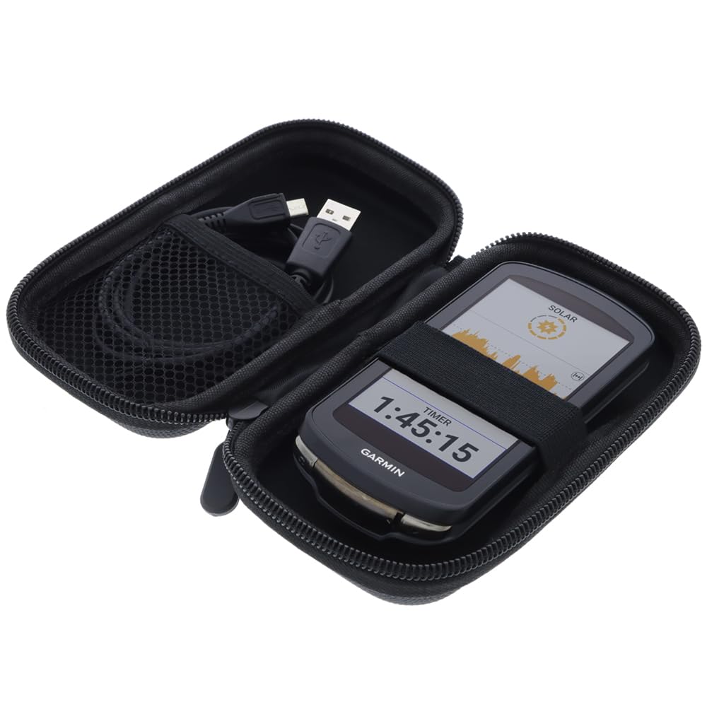 foto-kontor Case compatible with Garmin Edge 1040 / Solar Edge 1030 / Plus Edge Explore/Explore 2 GPS bike computer Protective cover Outdoor bag Case black