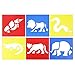 Homder Stencils Templates Painting Gift for Boys and Girls - Transportation, Insects, Sea Animals, Land Animals, Dinosaur - Great for School Project or Family Party Painting Games (30pcs)
