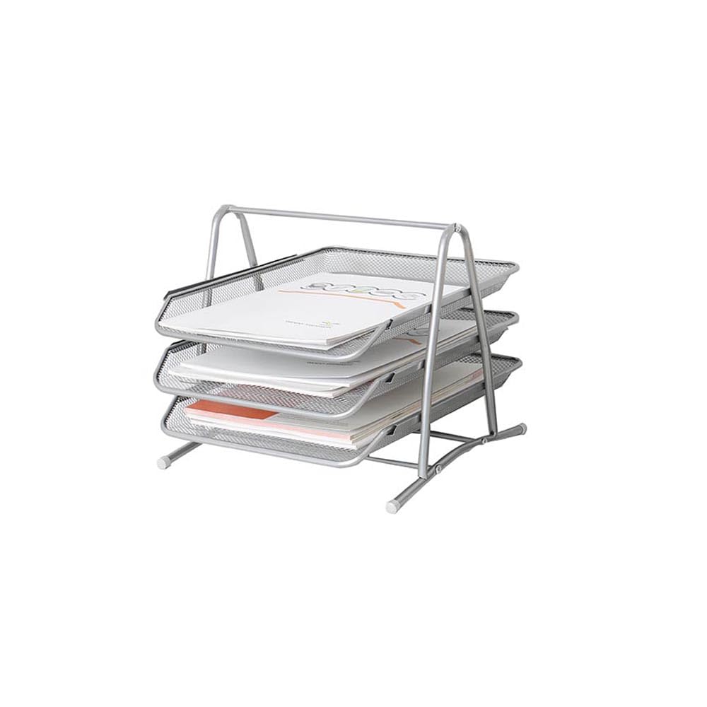 3 layer file tray (Silver)