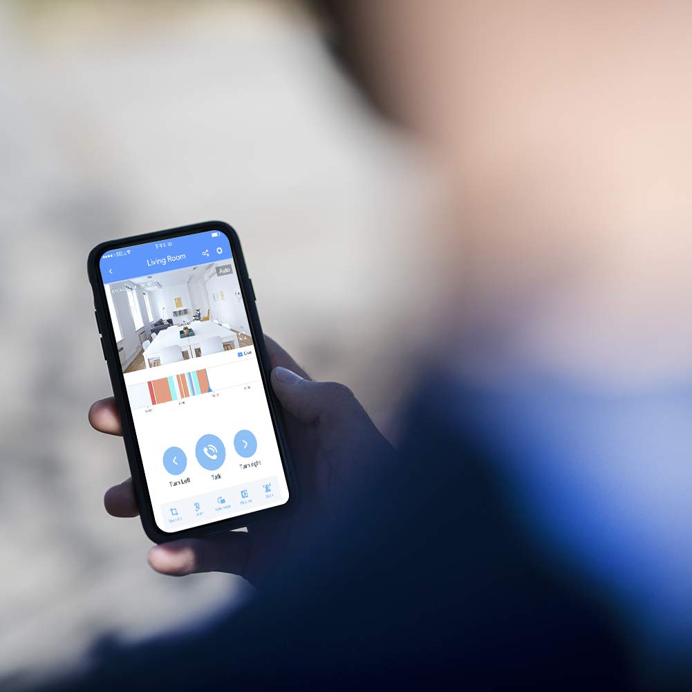 BOSMA X1 Home Security-Kamera, 1080p HD-Überwachungskamera mit Zwei-Wege-Gespräch | Farbe Nachtsicht | Sirenenalarm | Fernüberwachung | PIR/Motion/Sound Alerts | Kompatibel mit Alexa