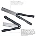 Goodia 400/600Grit Pocket Knife Sharpener, Double Sided Diamond Kitchen Knife Sharpener Outdoor Camping Sharpening Tool