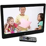 10.1 Inch Hi-Res TFT LED Digital Photo Frame & HD Video(1080P/720p)&Music Playback with Remote Control&Calendar/Clock Support 32GB SD Card -Black