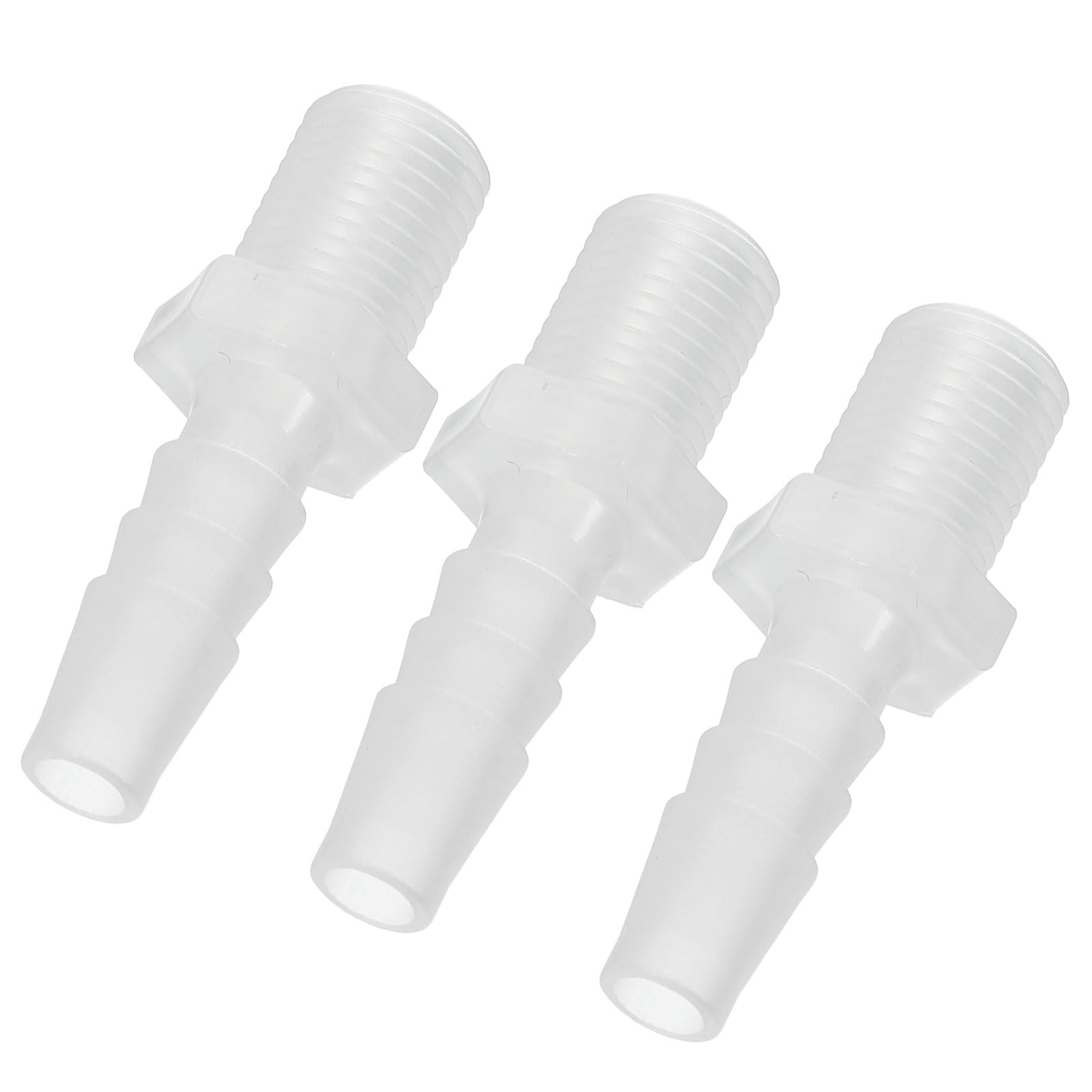 PATIKIL 5/16" Barb x 1/4" G Male Connector, 3 Pcs Plastic Hose Barb Fitting Industrial Hose Barb to Pipe Fitting Connect for Water Liquid Air Fuel