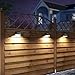 Solar Fence Post Lights OTHWAY Outdoor Waterproof Colorful Decorative Wall Lights Easy Installation Dark Sensing
