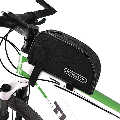 Allnice Bike Frame Bag 1L Bicycle Front Phone Bag Cycling Frame Front Top PVC Bicycle Top Tube Pack Cycling Accessories Pouch Cell Phone Holder