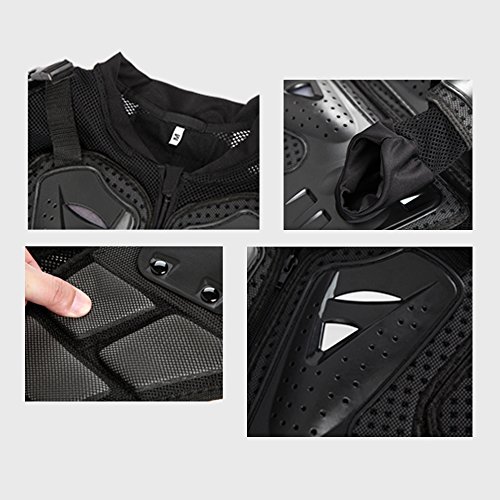 ECLEAR Motorcycle Protective Jacket Vest Armor Mesh Body Chest Spine Protector - Thumbnail 4