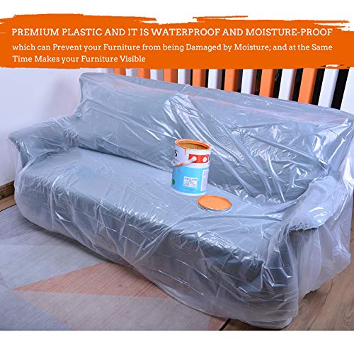 1 Mil Heavy Duty Painting Plastic sheeting Drop Cloths, Waterproof