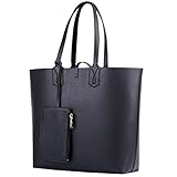 COOFIT Reversable Tote Bag Womens Purses and Handbags Shoulder Bag Black