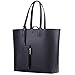 Black Purse, COOFIT Womens Purses and Handbags Shourder Bag Reversable Tote Bag Black