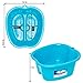 DRESHah Large Aqua Foot Bath Tub - Thick Sturdy Plastic Pedicure Spa and Massage for Soaking Feet, Toenails, and Ankles with Epsom Salts or Essential Oils. Helps with Callus, Fungus and Dead Skin