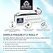 Ice Roller and Collagen Under Eye Pads Set- Eye Masks Vitamin & Aloe Extract (30pairs) Dark Circles Eye Bags Depuffing Treatment– Ideal Size For Face,Eye Puffiness,Anti Aging,Wrinkles-With Free Zipbag