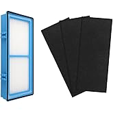 Hufopik Air Filter Replacement suitable for Holmes Air Purifiers, 1 Filters + 3 Carbon Booster Filters, HAPF30AT