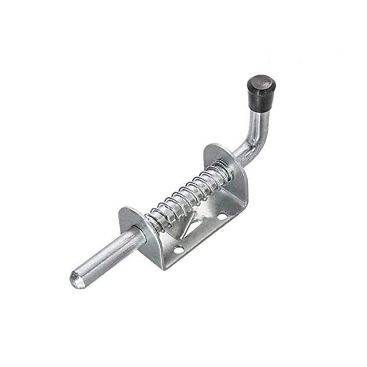 TOOLSTAR Spring Latch, 12 x 128mm Iron Door Hinge Spring Bolt Gate Security Mechanical Equipment for Gates, Stables, Garage Doors, etc (1pcs)