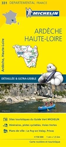 Download Carte Ardèche, Haute-Loire Michelin PDF