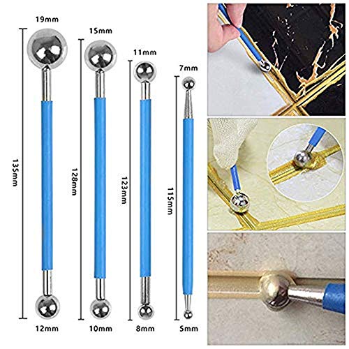 16Pcs Caulking Tool Kit Silicone Sealant Finishing Tool (Blue) + Silicone Caulk Removal Tool For Bathroom Kitchen And The Rest Of The Household