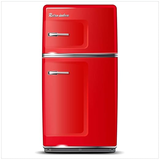 Imagen nevera acrílico rojo - 50 x 50 cm color-Calidad: colores ...