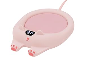 PUSEE Mug Warmer,Coffee Warmer for Desk Candle Warmer Auto Shut Off,Coffee Cup Warmer with 3 Temp Settings,Electric Beverage Warmer Plate for Coffee,Tea,Water Milk and Cocoa(Not Include Cup)