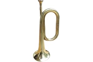 Colaxi Trumpet Bugle Cavalry Trumpet Musical Instrument Brass Instrument for Beginner Training