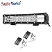 SUFEMOTEC New 16 Inch 216W Tri Row Offroad High Power Chips LED Light Bar Driving Work Lights for FJ Cruiser Off-Road 4WD 4x4 Tractor Pickup Truck Boat Military Marine UTV Headlight