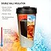 SOCOO 160Z Stainless Steel Insulated Coffee Mug with Lid, Leak Proof/Keep ICE Cold/Hot Travel Cup