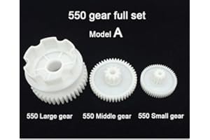 SHENGLE Kids Ride On Car Gearbox Drive Gear Full Set of Large Gear Middle Gear Small Gear for, 550 Motor Gear Box Accessories, Children Electric Ride On Toys Parts