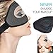 3D Sleeping Mask Eye Cover, Cshidworld Patented Design 100% Blackout Sleep Mask Contoured Comfortable Lightweight Adjustable Eye Mask & Blindfold for Travel, Nap, Shift Works (Grey)