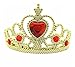 Princess Belle Yellow Dress up Party Accessories 4 Piece Gift Set Gloves, Tiara, Necklace & Wand (Red/Gold)