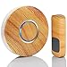 Mailiya Wireless Doorbell / Door Chime and Push Button, No Batteries Required for Receiver, Work Range Over 500-feet and 52 Chimes with LED Light for Home Business Office, Wood Grain